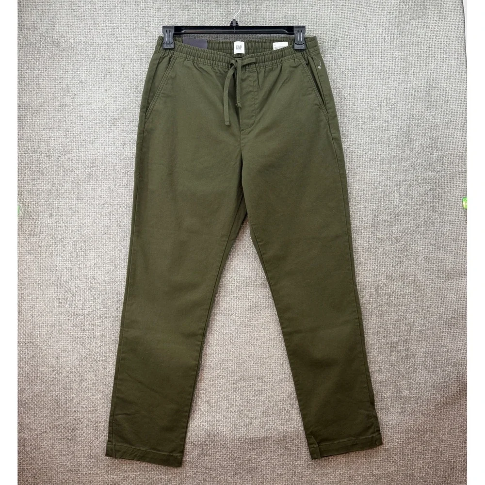 Gap Easy Essential Pant Mens Small Green NEW Straight Leg GapFlex Moss Chino